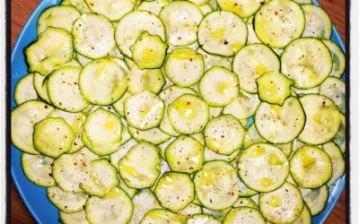 Carpaccio di zucchini ( courgetten carpaccio)